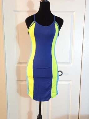 TRUE ROCK Bodycon Color Block Tank dress
